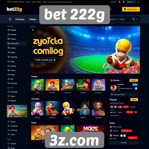 Interface e usabilidade do site bet 222g